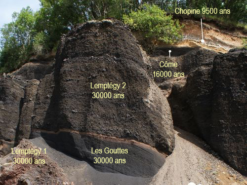 Empilement de scories