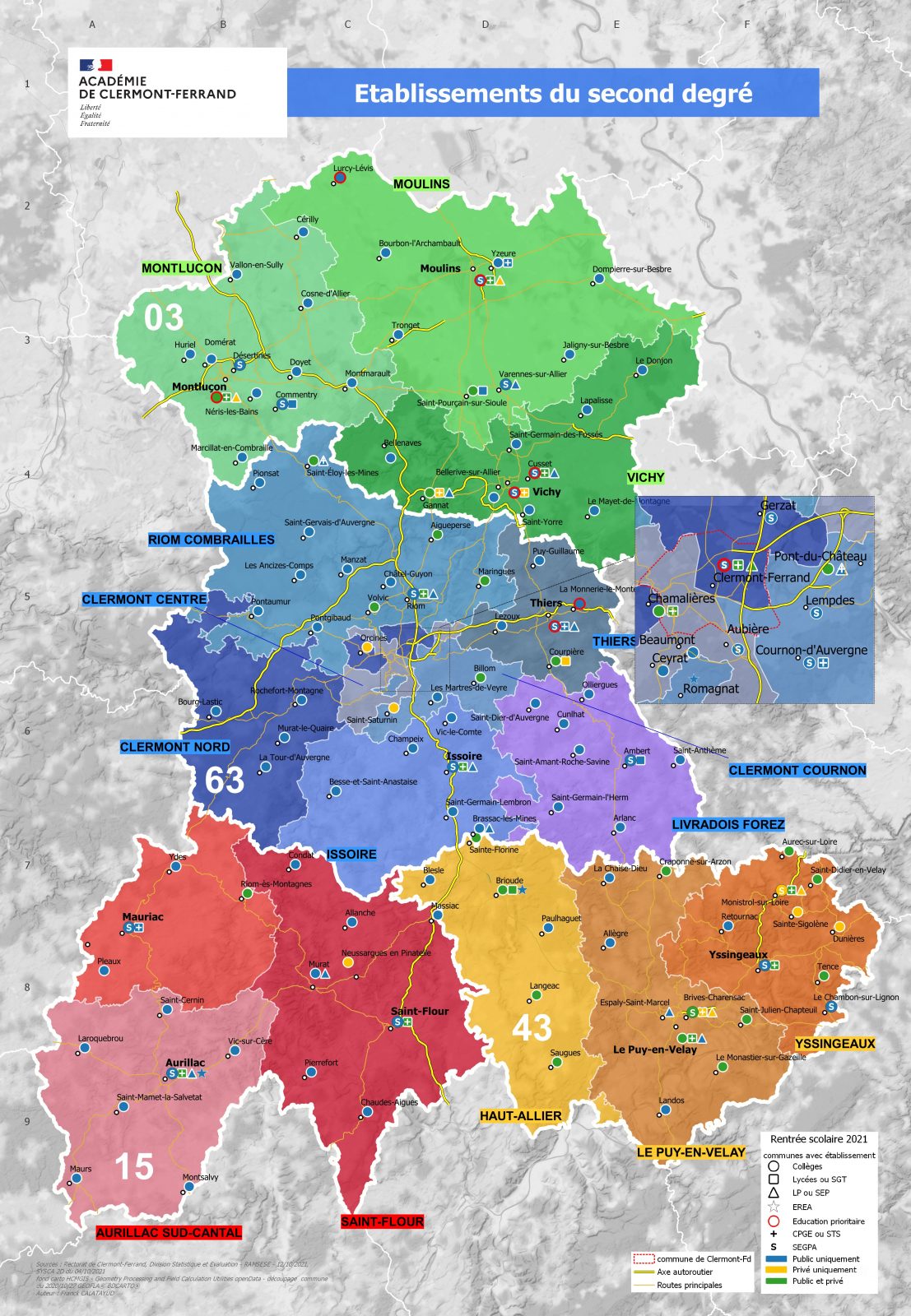 carte des établissements ac-clermont