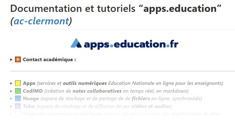 Vers la documentation Apps